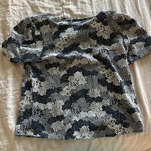 Philosophy embroidered floral top